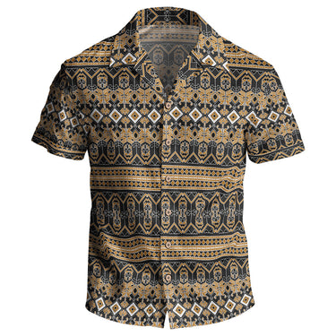 Man’s Geometric Patterned Button - Down Shirt