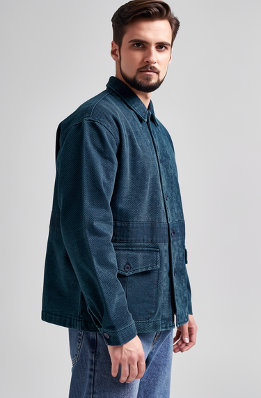 Men’s Indigo Denim Work Jacket