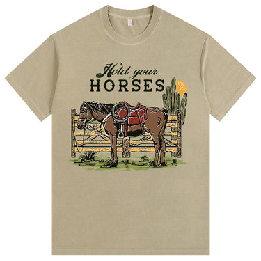 Man’s Hold Your Horses Graphic T-Shirt