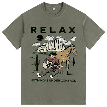 Man’s Relax Western Graphic T-Shirt