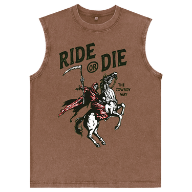 Man’s Ride or Die Graphic Tank Top