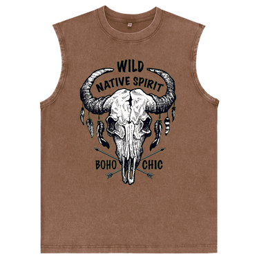 Man’s Wild Native Spirit Graphic Tank Top