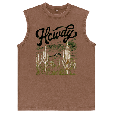 Man’s Howdy Graphic Tank Top