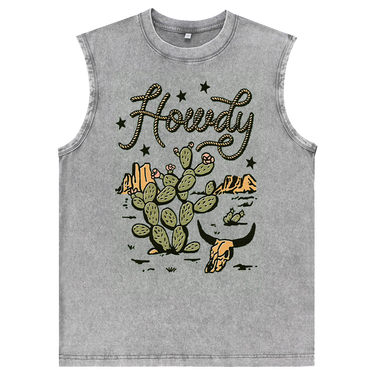 Tanktop mit Howdy-Kaktus-Grafik für Herren