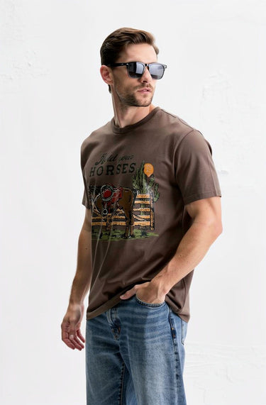 Man’s Hold Your Horses Graphic T-Shirt