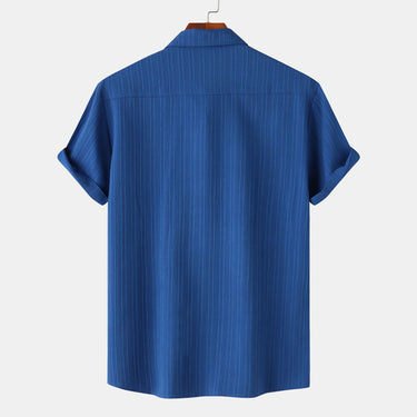 Men’s Vertical Stripe Short Sleeve Shirt