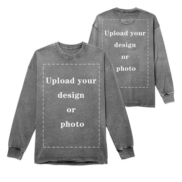 Men’s 230g Custom Direct-to-Garment Printed Washed Cotton T-Shirt DT03A