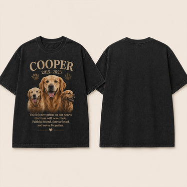 Men’s 260g Custom Direct-to-Garment Printed Washed Cotton T-Shirt DT02A