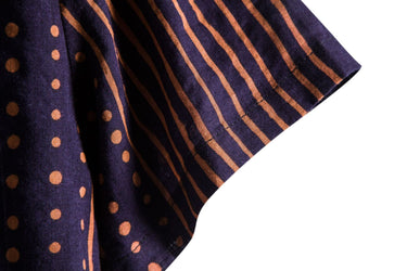 Men’s Vintage Dot Stripe Short Sleeve Shirt