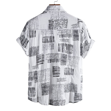 Men’s Abstract Print Short Sleeve Shirt