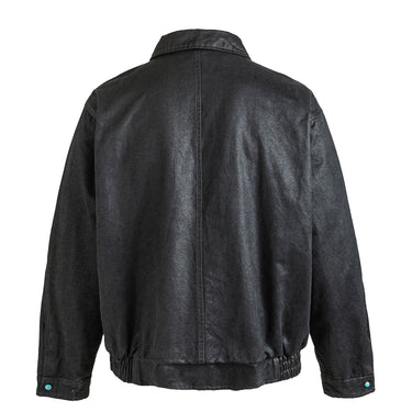 Men’s Vintage Washed Stand Collar Work Jacket