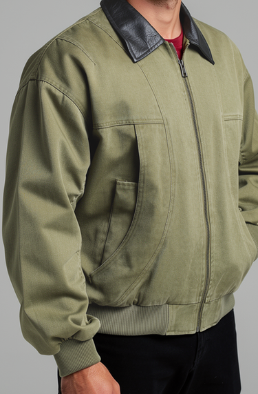 Men’s Cotton Utility Bomber Jacket