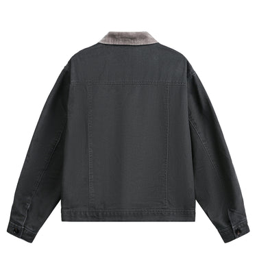 Men’s Cotton Work Jacket with Corduroy Collar