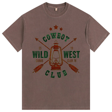 Man’s Cowboy Wild West Club Graphic T-Shirt