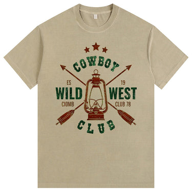 Man’s Cowboy Wild West Club Graphic T-Shirt