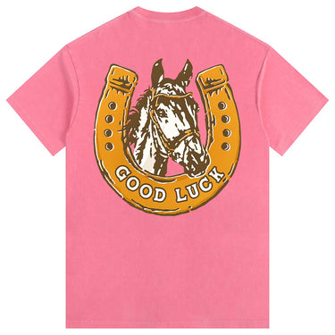 Man’s Horse Good Luck Graphic T-Shirt