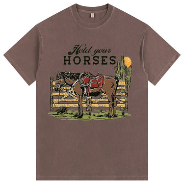 Man’s Hold Your Horses Graphic T-Shirt
