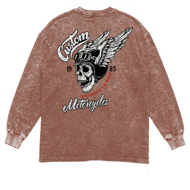 Man’s Skull Graphic Long Sleeve T-Shirt
