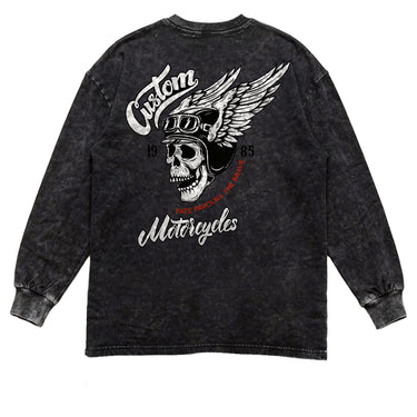 Man’s Skull Graphic Long Sleeve T-Shirt