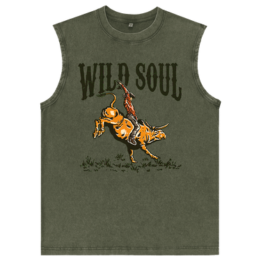 Man’s Wild Soul Rodeo Graphic Tank Top