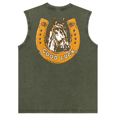 Man’s Good Luck Graphic Tank Top