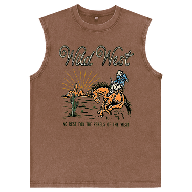Man’s Wild West Graphic Tank Top