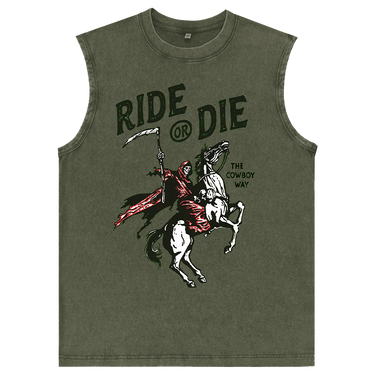 Man’s Ride or Die Graphic Tank Top