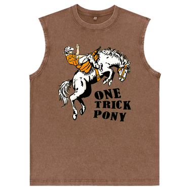 Man’s One Trick Pony Graphic Tank Top