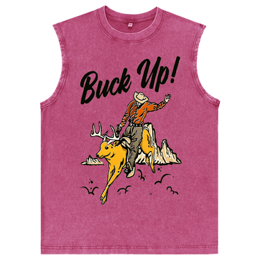 Man’s Buck Up Graphic Tank Top