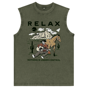 Man’s Relax Graphic Tank Top