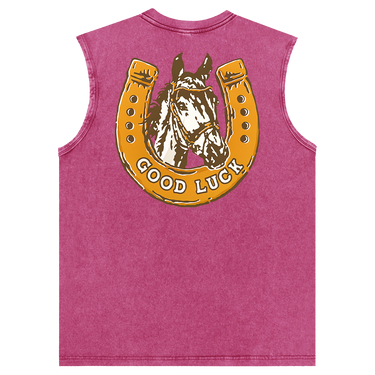 Man’s Good Luck Graphic Tank Top