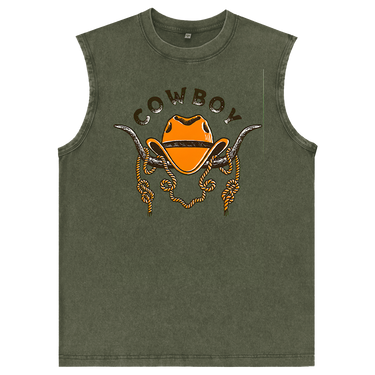 Man’s Cowboy Graphic Tank Top