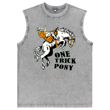 Man’s One Trick Pony Graphic Tank Top