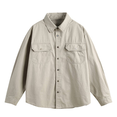 Men’s Vintage Washed Cotton Utility Shirt