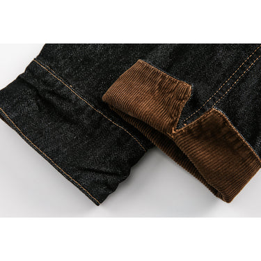 Men’s Retro Black Denim Jacket  W217