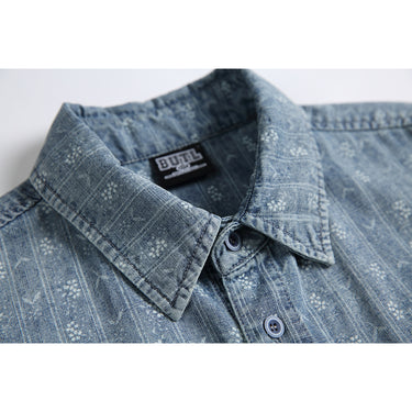 Men’s Oversized Short-Sleeve Denim Shirt CD02