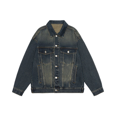 Men’s Autumn Retro Washed Denim Jacket NZ2985