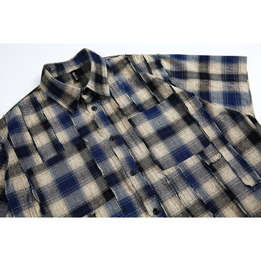 Men’s Summer Retro Plaid Shirt C37