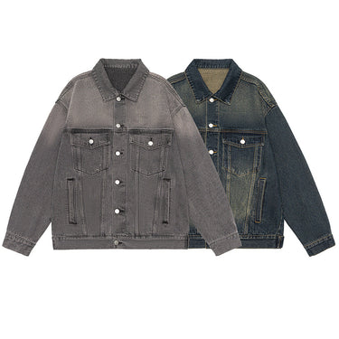 Men’s Autumn Retro Washed Denim Jacket NZ2985