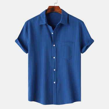 Men’s Vertical Stripe Short Sleeve Shirt