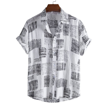 Men’s Abstract Print Short Sleeve Shirt