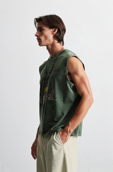 Man’s Cowboy Graphic Tank Top