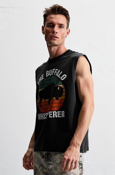 Man’s Buffalo Whisperer Graphic Tank Top