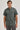 Men’s Solid Textured Short Sleeve Stand Collar Shirt