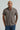 Men’s Solid Textured Short Sleeve Stand Collar Shirt